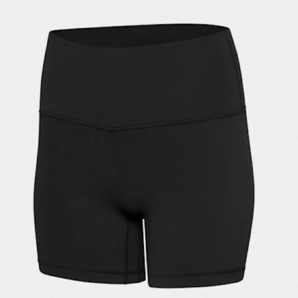 Aritzia GOLDEN Black High-Waist Shorts 5” Inseam Size 14